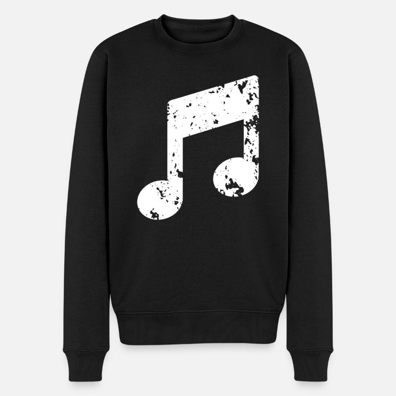 Musique Note - Pull Premium bio Homme - noir