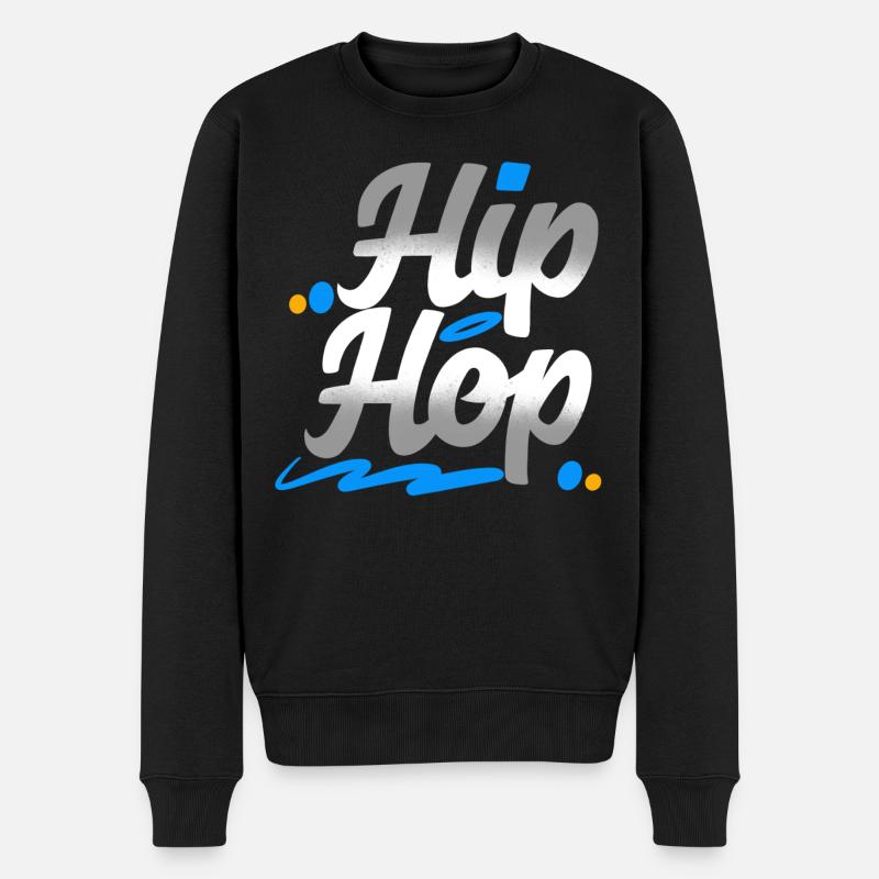 Hip hop - Pull Premium bio Homme - noir