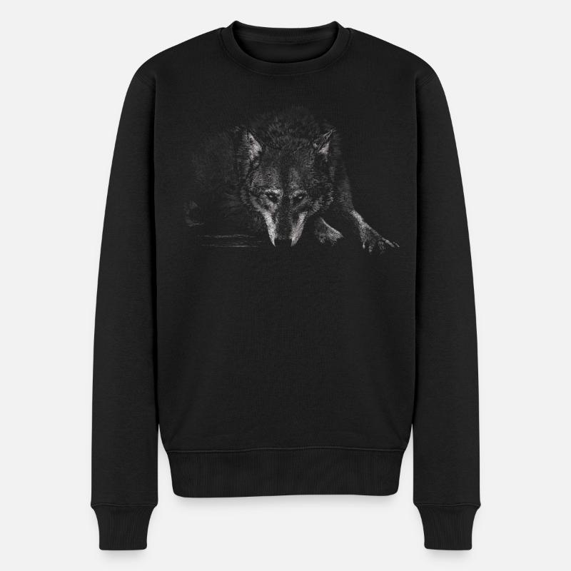 Loup - Pull Premium bio Homme - noir