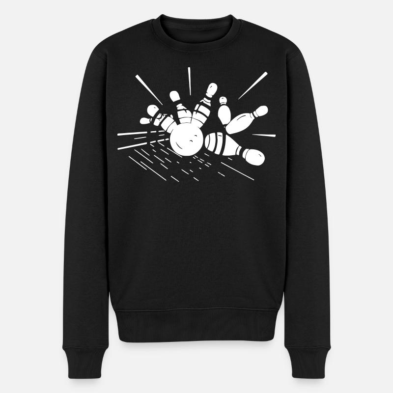 Bowling, bowling - Design - Pull Premium bio Homme - noir