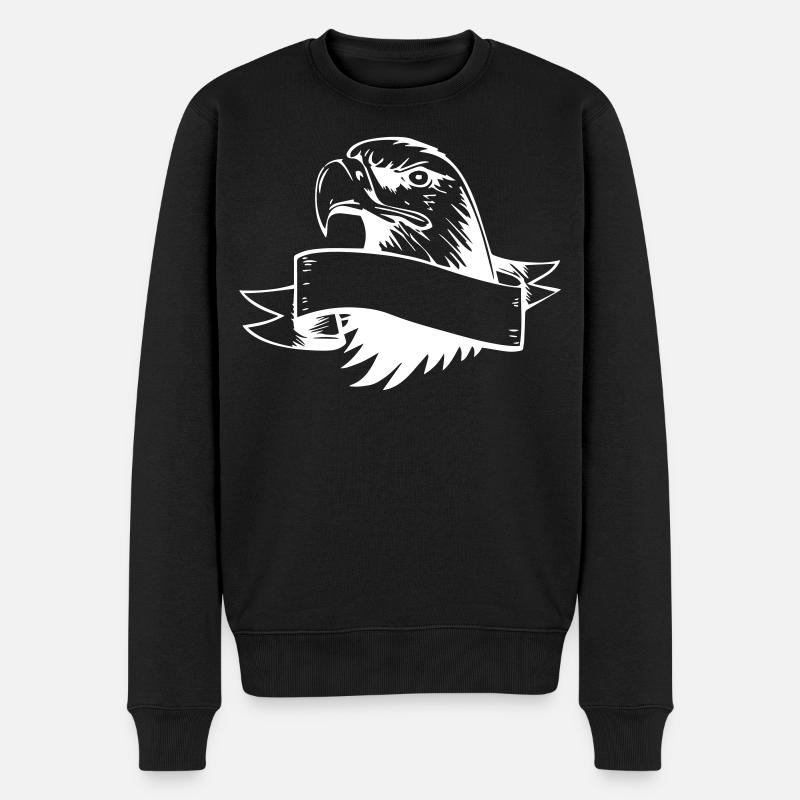 Tête d’aigle - Pull Premium bio Homme - noir