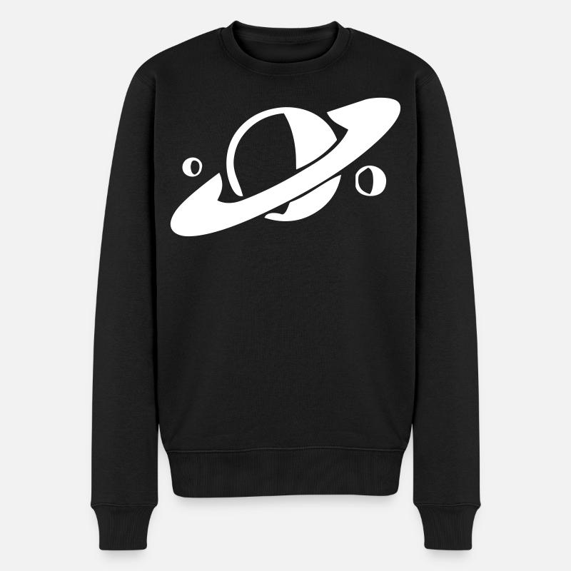 Saturne et ses lunes - Pull Premium bio Homme - noir