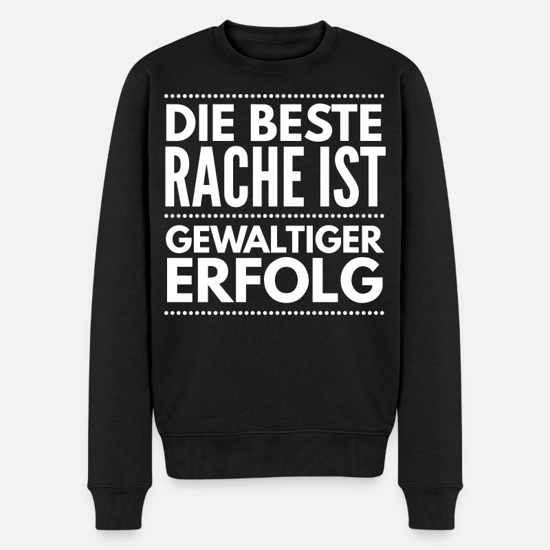 Erfolg - Männer Premium Bio Pullover - Schwarz