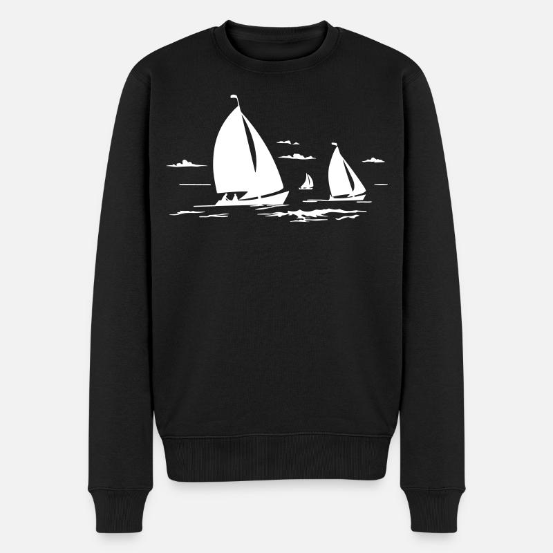 Voile - Pull Premium bio Homme - noir