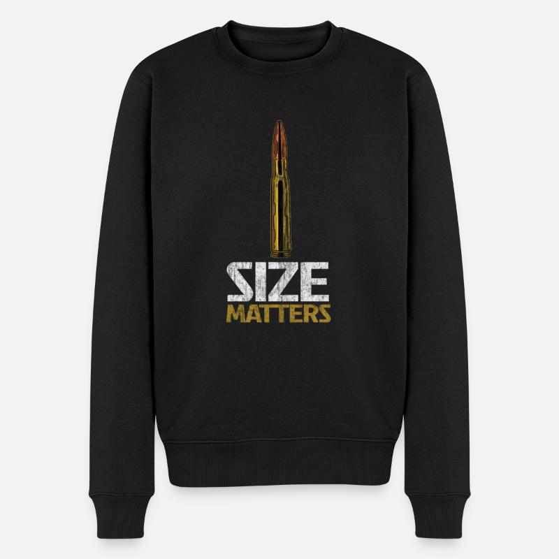 Munition mit starker Botschaft - Männer Premium Bio Pullover - Schwarz