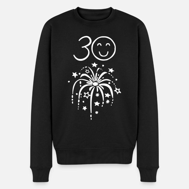 30e anniversaire - Pull Premium bio Homme - noir