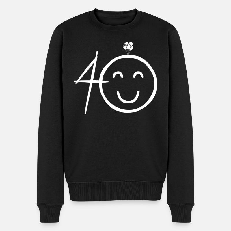 40e anniversaire - Pull Premium bio Homme - noir