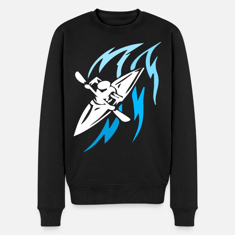Rudersport - Männer Premium Bio Pullover - Schwarz