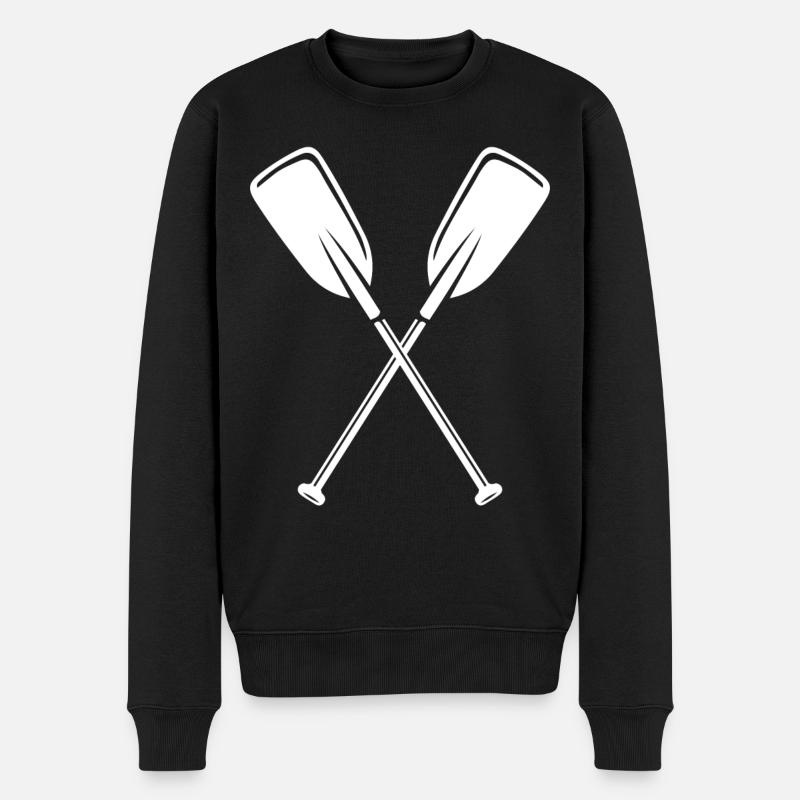 Paddel - Männer Premium Bio Pullover - Schwarz