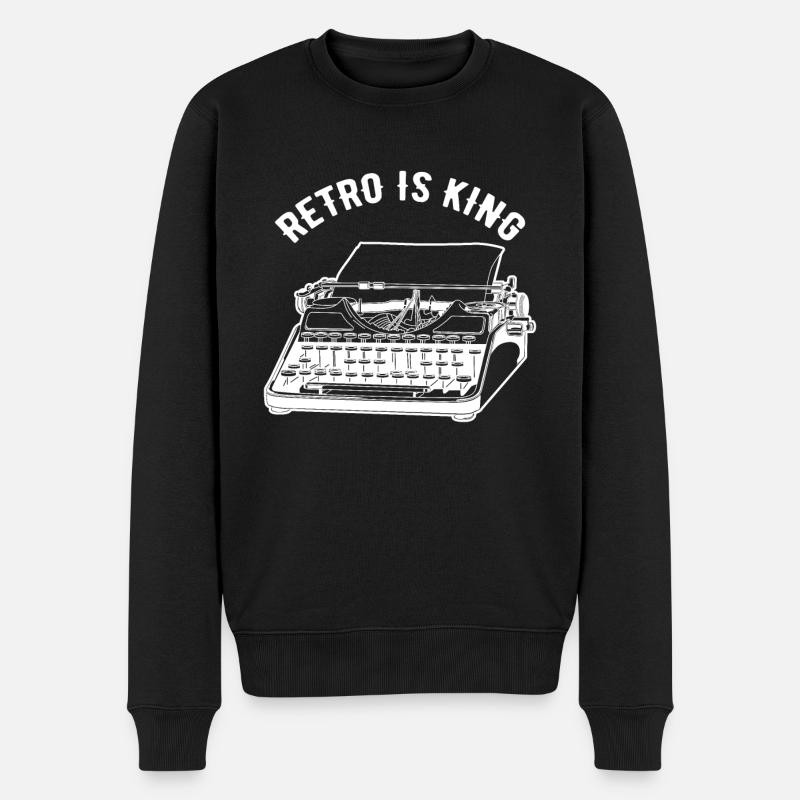 machine à écrire - Pull Premium bio Homme - noir