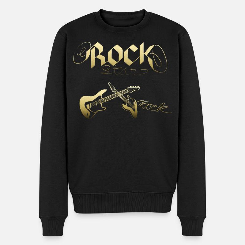 Rock star - Pull Premium bio Homme - noir