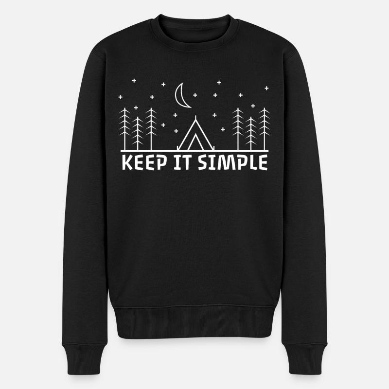 Restez simple - Pull Premium bio Homme - noir