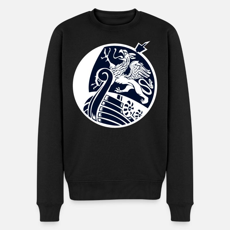 Rostock - Rouage - Bateau Viking - Pull Premium bio Homme - noir