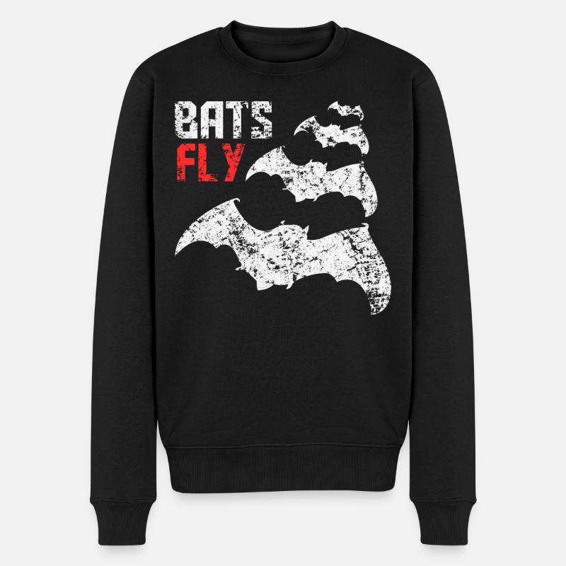 Mouches chauves-souris - Pull Premium bio Homme - noir