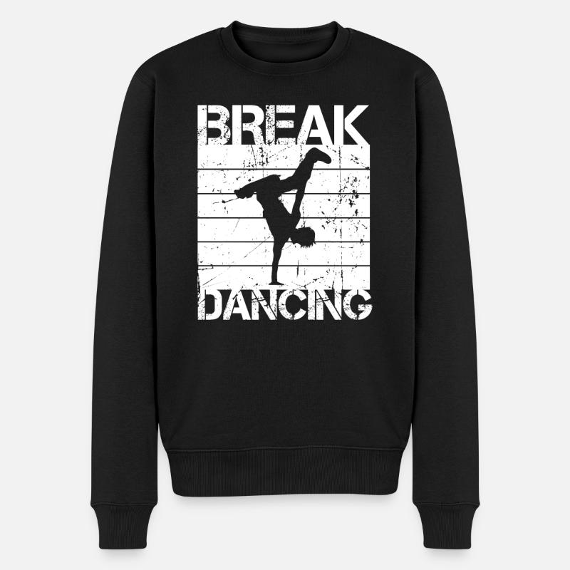 Breakdance - Pull Premium bio Homme - noir