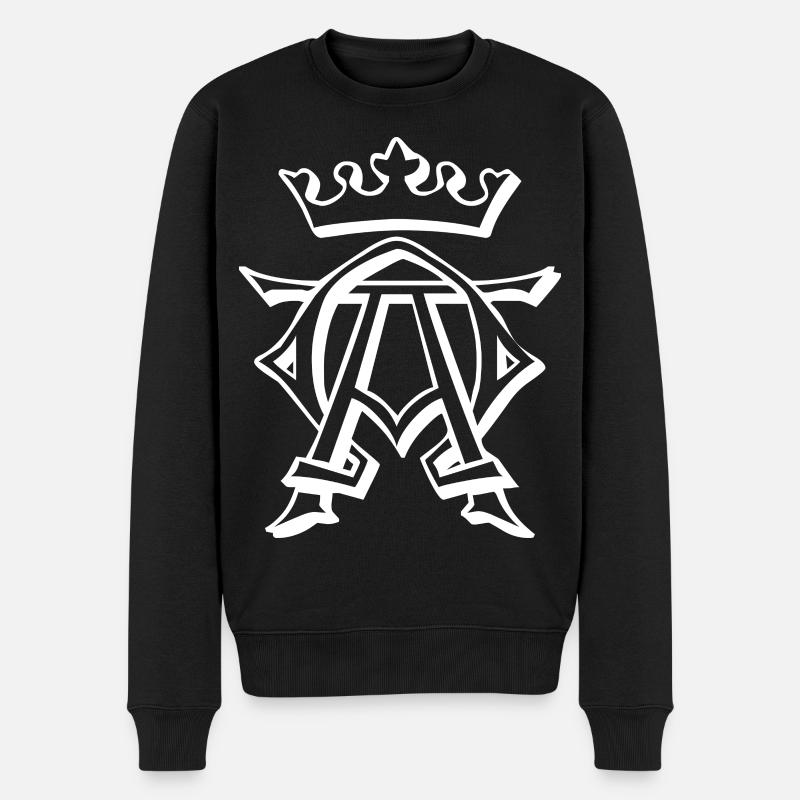 Roi, couronne, roi - Pull Premium bio Homme - noir