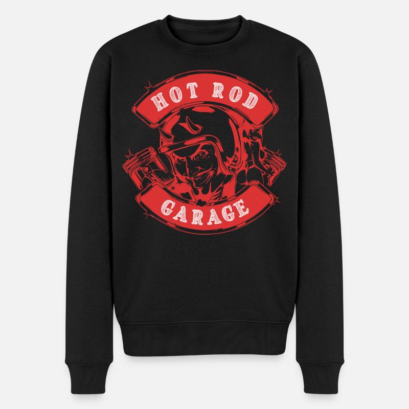 Hot Rod Garage V8 - Pull Premium bio Homme - noir