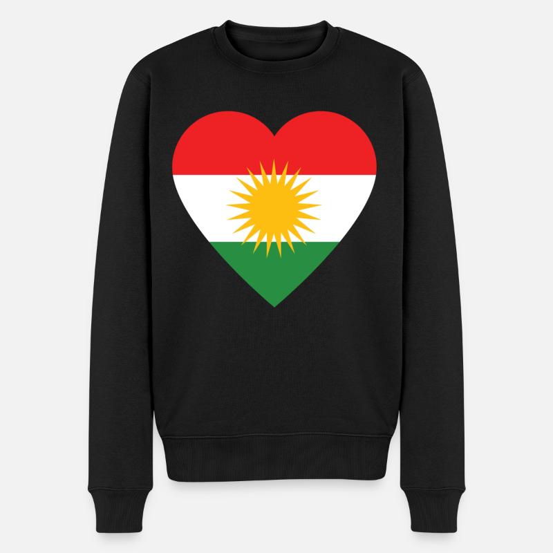 Kurdistan - Männer Premium Bio Pullover - Schwarz