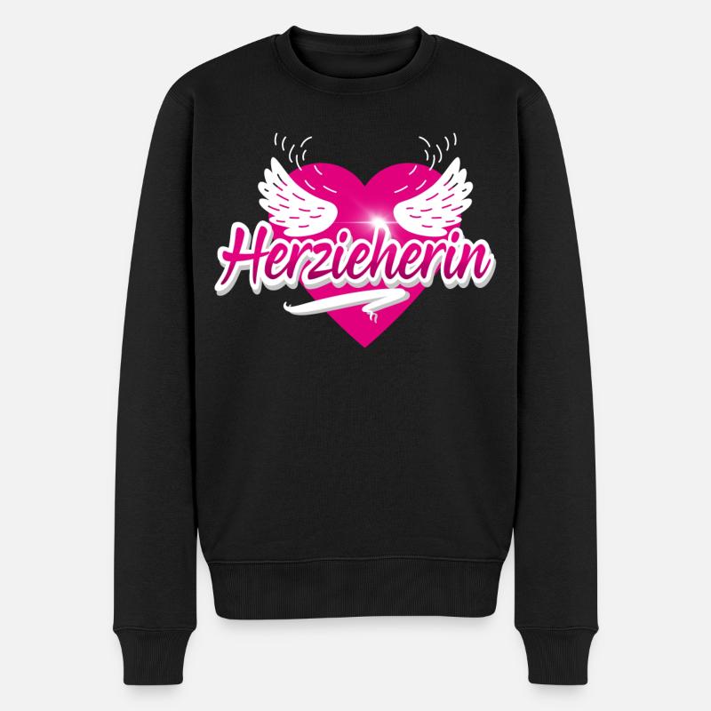 Erzieherin Erzieher - Männer Premium Bio Pullover - Schwarz