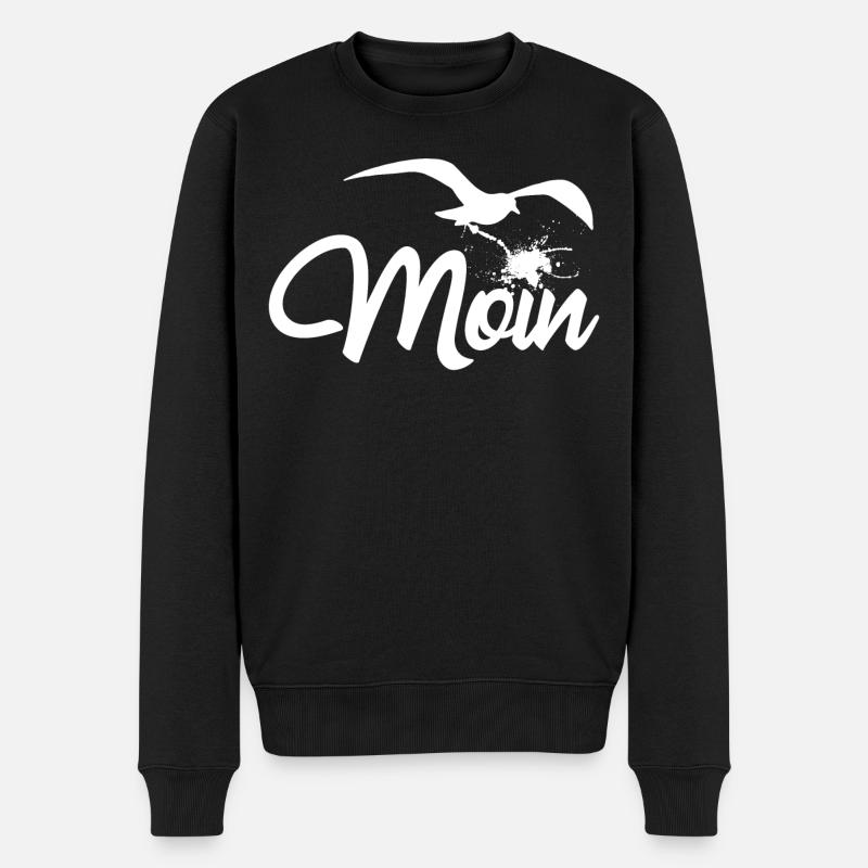 Moin - Möwenfleez - Pull Premium bio Homme - noir