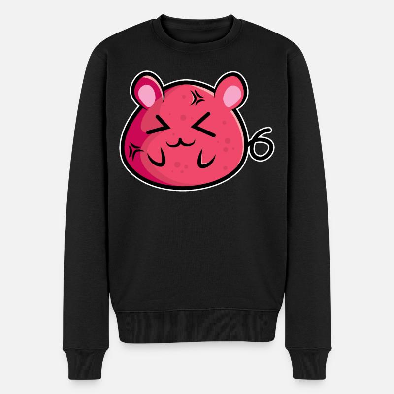 Mausi - Männer Premium Bio Pullover - Schwarz