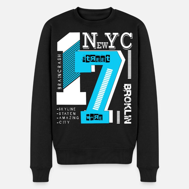 New York City - Pull Premium bio Homme - noir