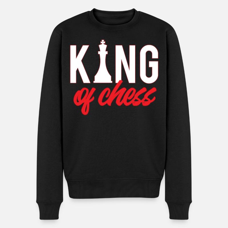 Schach Brettspiel - Männer Premium Bio Pullover - Schwarz