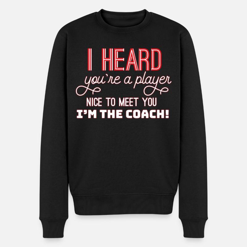 Flirt - Männer Premium Bio Pullover - Schwarz