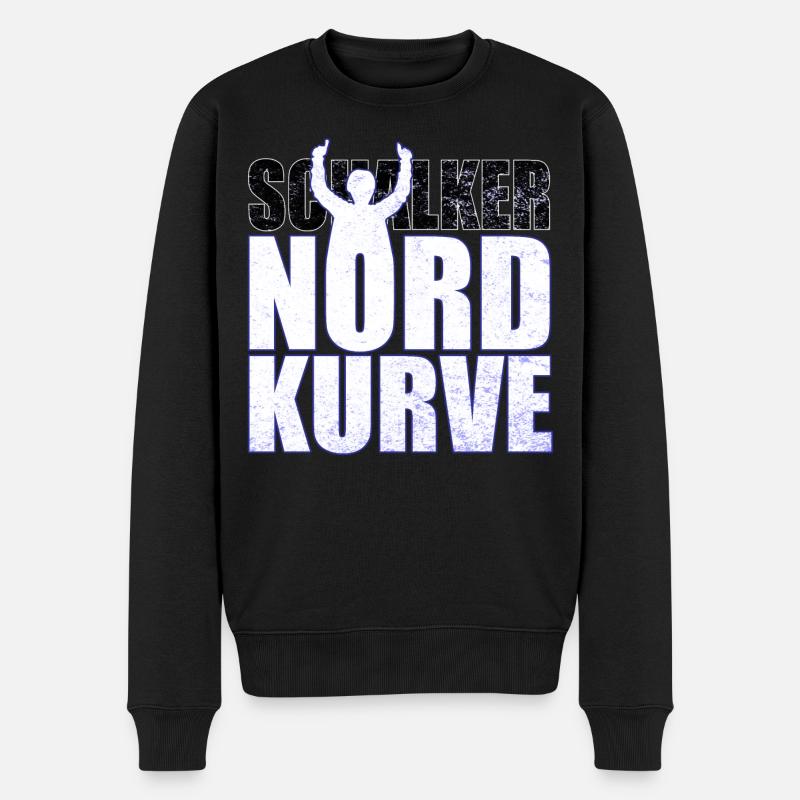 Schalke Nordkurve lettrage idée cadeau - Pull Premium bio Homme - noir