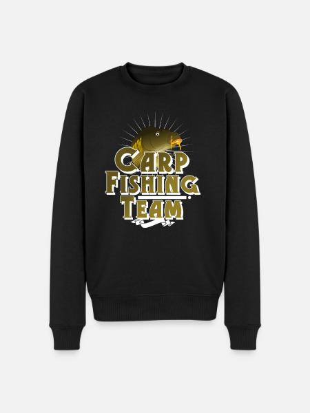 Carp fishing angler fishing - Men's Premium Organic Jumper - black