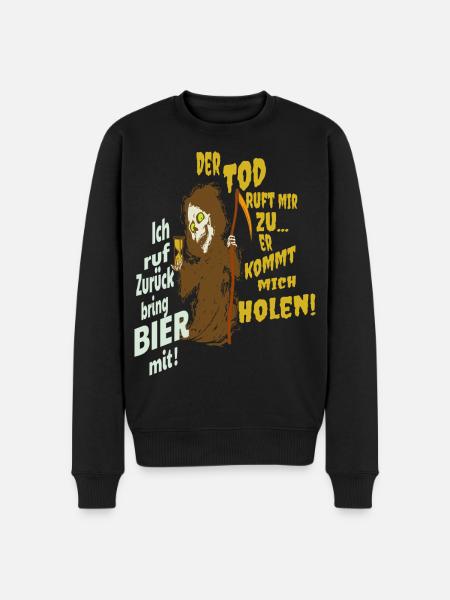 Funny grim reaper - Men's Premium Organic Jumper - black
