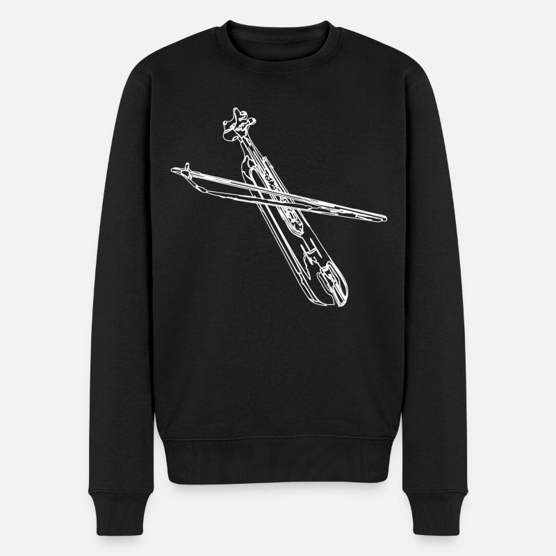 Kemence Instrument - Männer Premium Bio Pullover - Schwarz
