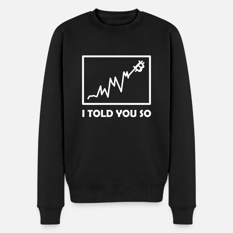Je t'ai dit - Pull Premium bio Homme - noir