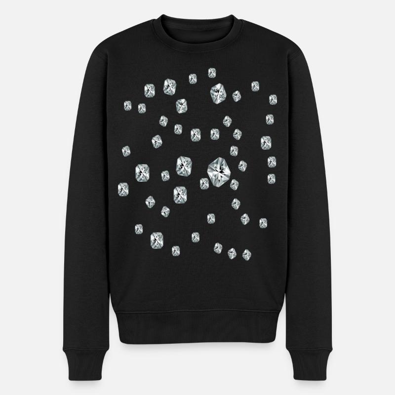 diamant - Pull Premium bio Homme - noir