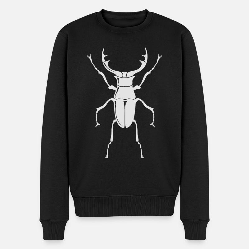 Großer Hirschkäfer - Insekten - Männer Premium Bio Pullover - Schwarz