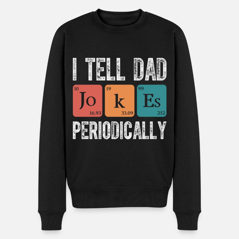 Dad Spruch Motiv - Geschenkidee zu Weihnachten - Männer Premium Bio Pullover - Schwarz