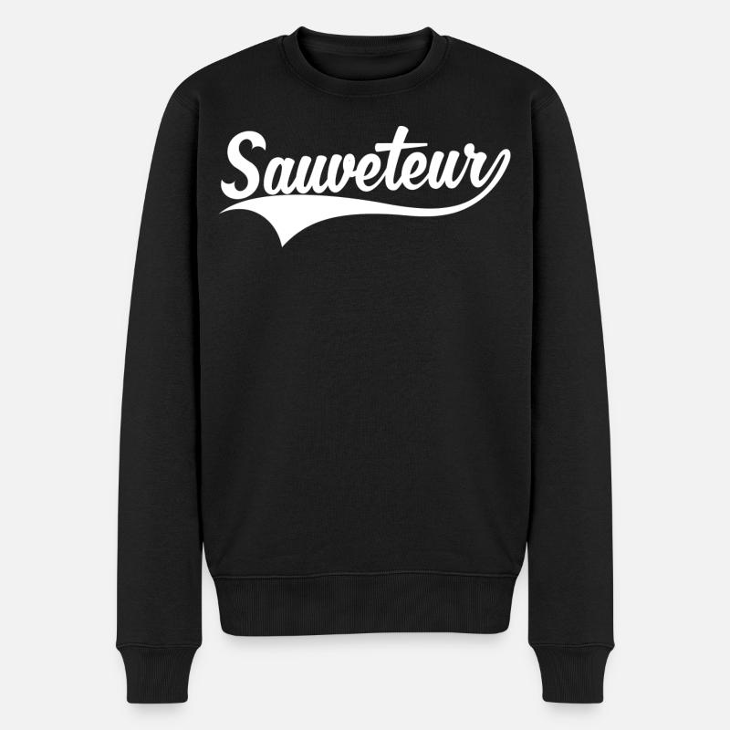 Sauveteur - Pull Premium bio Homme - noir
