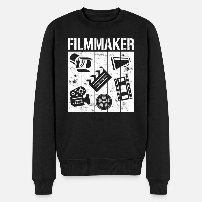 cinéastes - Pull Premium bio Homme - noir