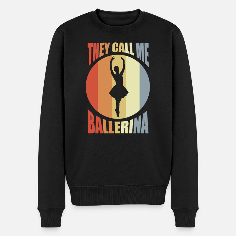 Kinderballett - Männer Premium Bio Pullover - Schwarz