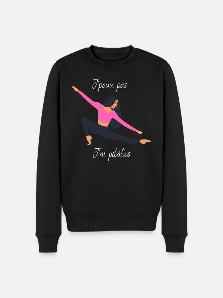 J'peux pas j'ai pilâtes - Pull Premium bio Homme - noir