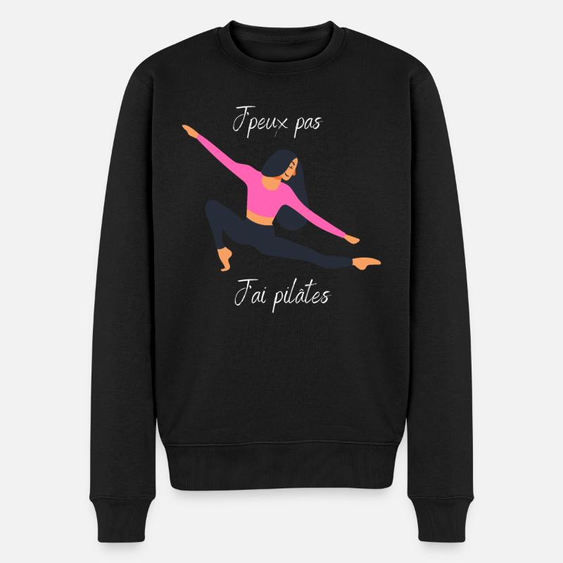J'peux pas j'ai pilâtes - Pull Premium bio Homme - noir