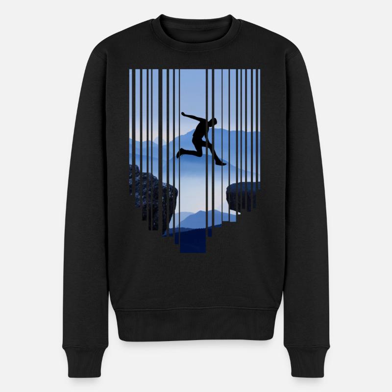 Saut de parkour - Pull Premium bio Homme - noir