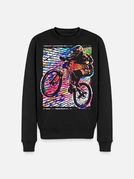 Mountain bike | Mountain bikers | Mountain biking | MTB - Men's Premium Organic Jumper - black