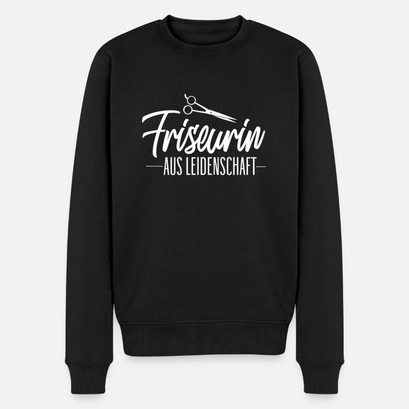 Un coiffeur passionné - Pull Premium bio Homme - noir