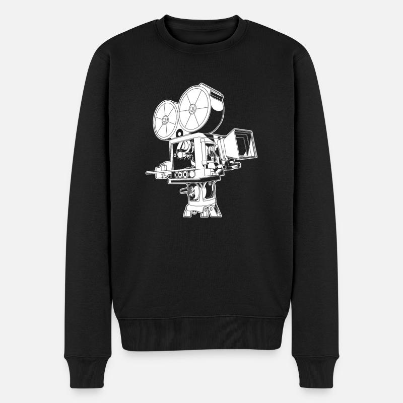Caméra vidéo rétro - Pull Premium bio Homme - noir