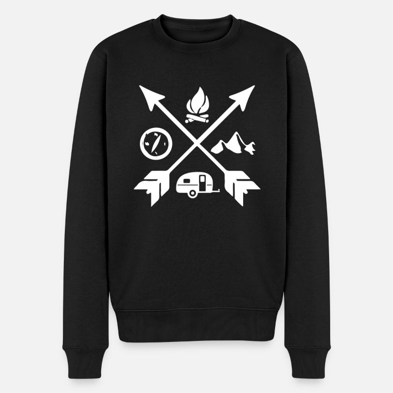 Camping - Pull Premium bio Homme - noir