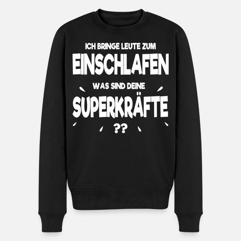 Anästhesie Anästhesist Superkräfte Geschenk lustig - Männer Premium Bio Pullover - Schwarz