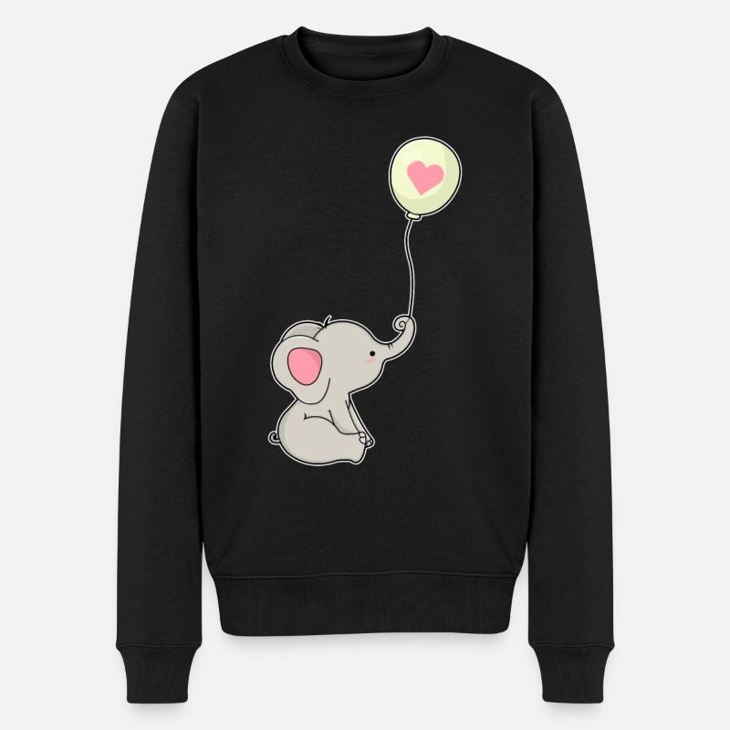 Ballon éléphant - Pull Premium bio Homme - noir