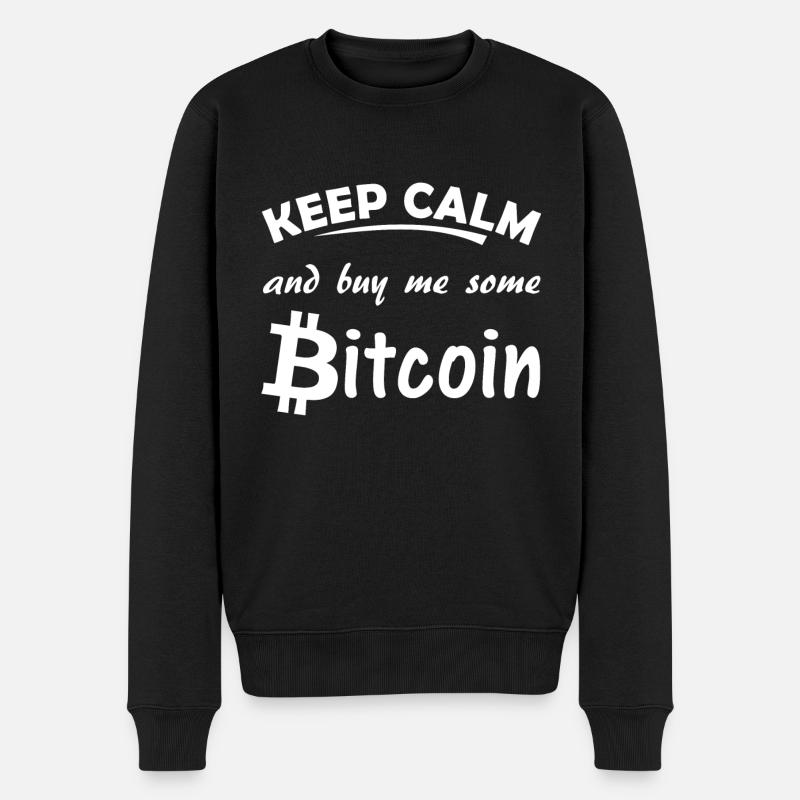 Bitcoin - Pull Premium bio Homme - noir
