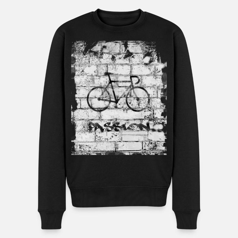 Bike - Männer Premium Bio Pullover - Schwarz